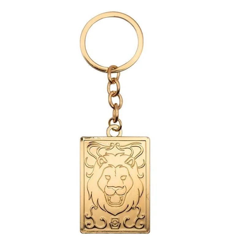 Llavero Metálico Armadura Oro Leo - Caballeros del Zodiaco