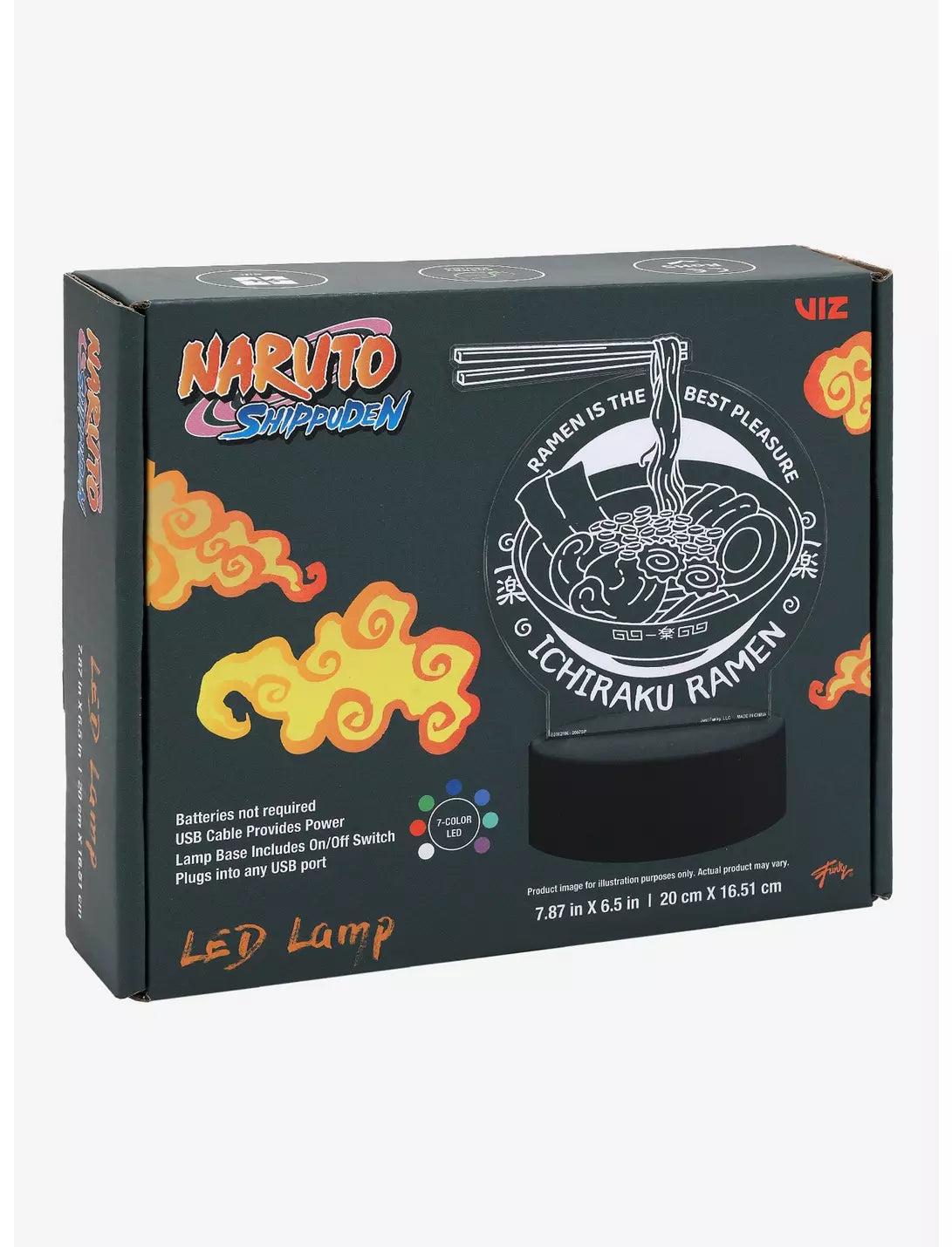 Lámpara LED 3 Colores Naruto Shippuden Ichiraku Ramen