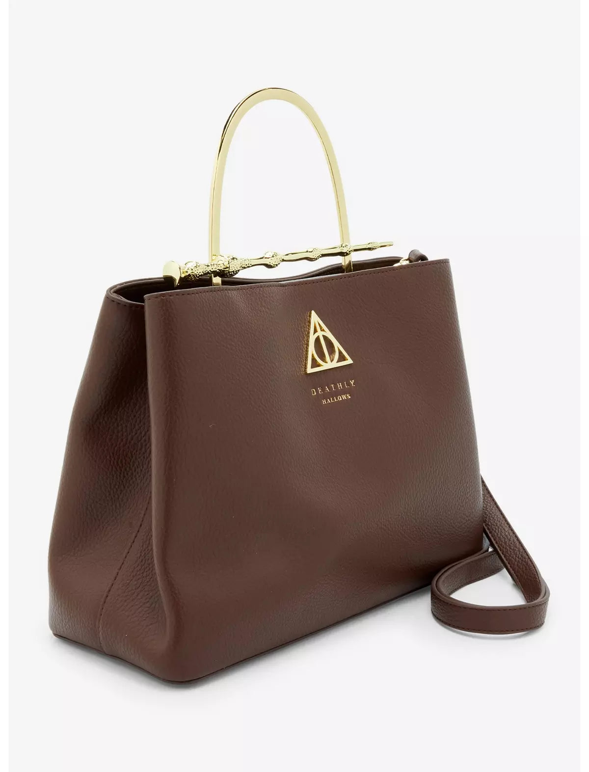 Bolso Loungefly Harry Potter Reliquias de la Muerte Varita de Saúco Marrón