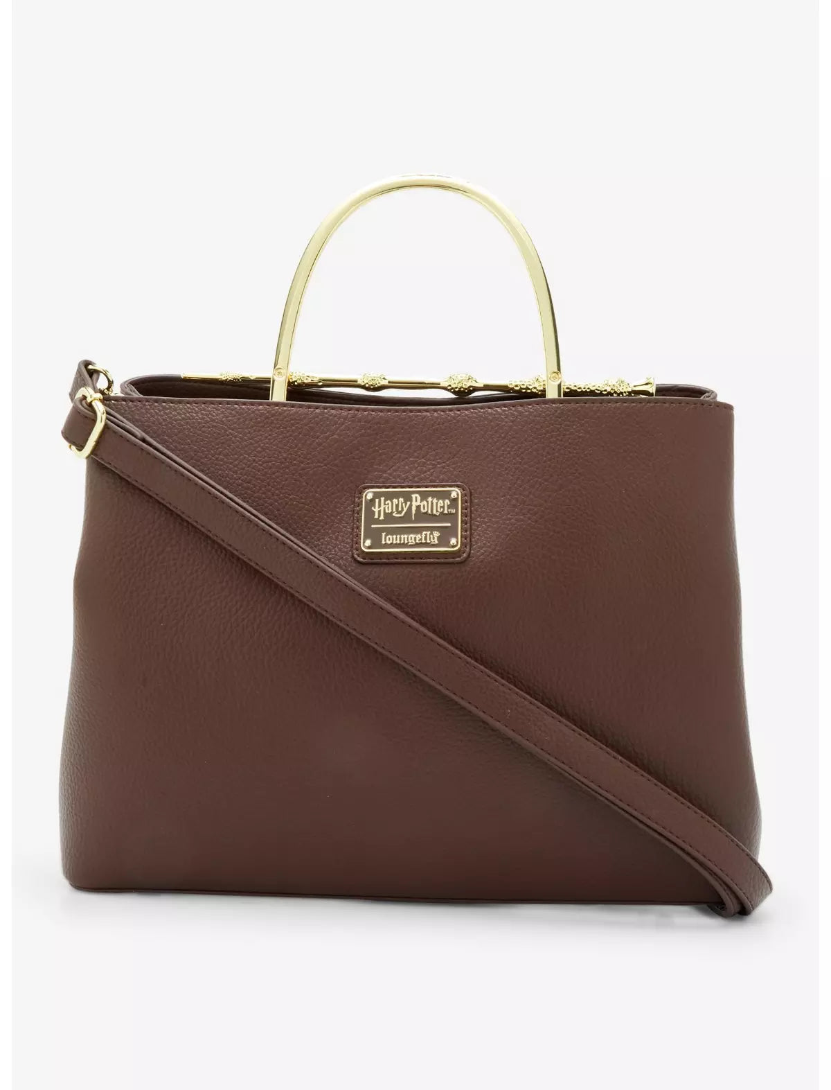 Bolso Loungefly Harry Potter Reliquias de la Muerte Varita de Saúco Marrón