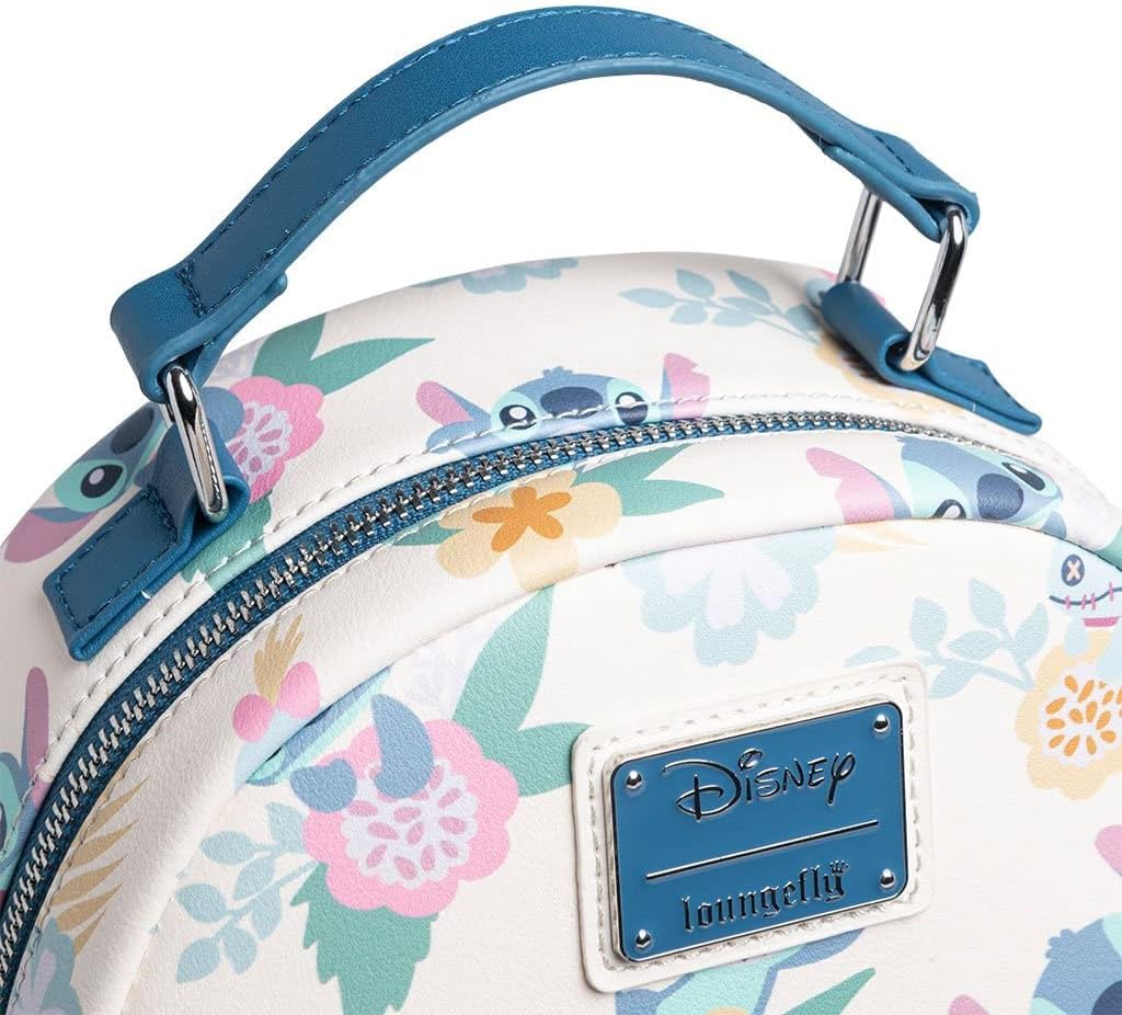 Mini Mochila Loungefly x Disney Lilo & Stitch - con Flores Hawaianas