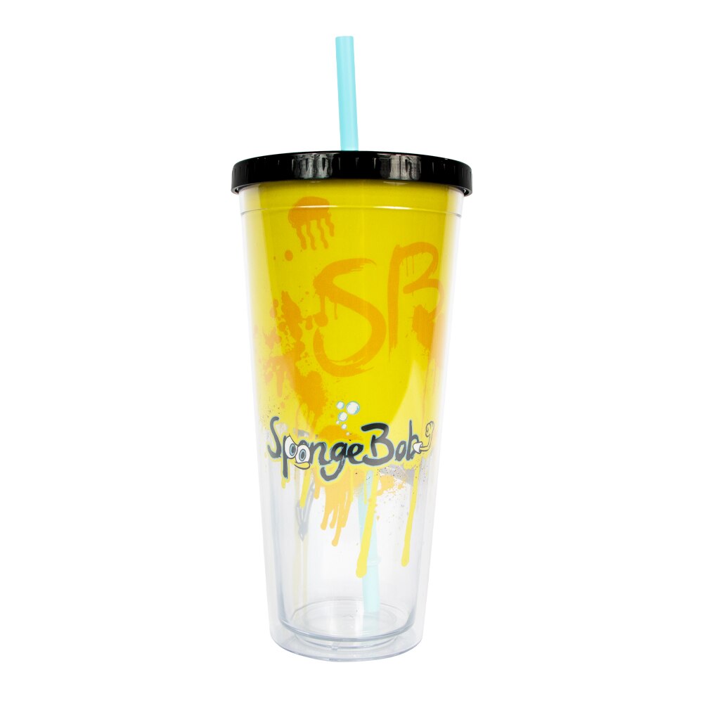 Vaso con popote Bob esponja - Nickelodeon