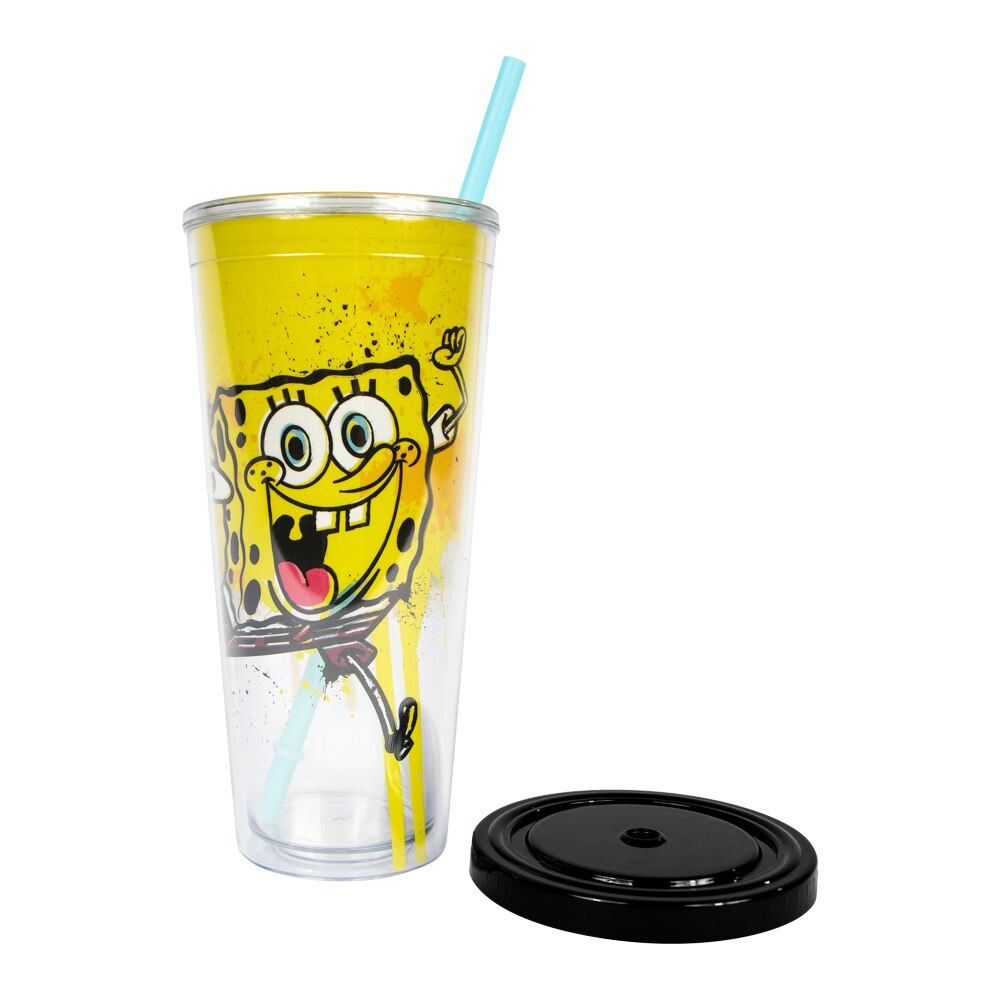 Vaso con popote Bob esponja - Nickelodeon