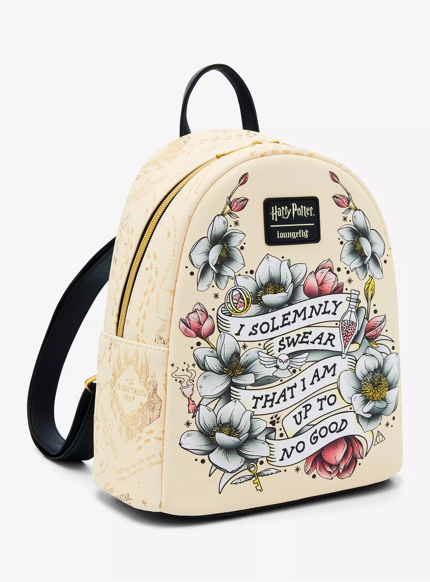 Mini mochila floral Loungefly Harry Potter Marauder's Map
