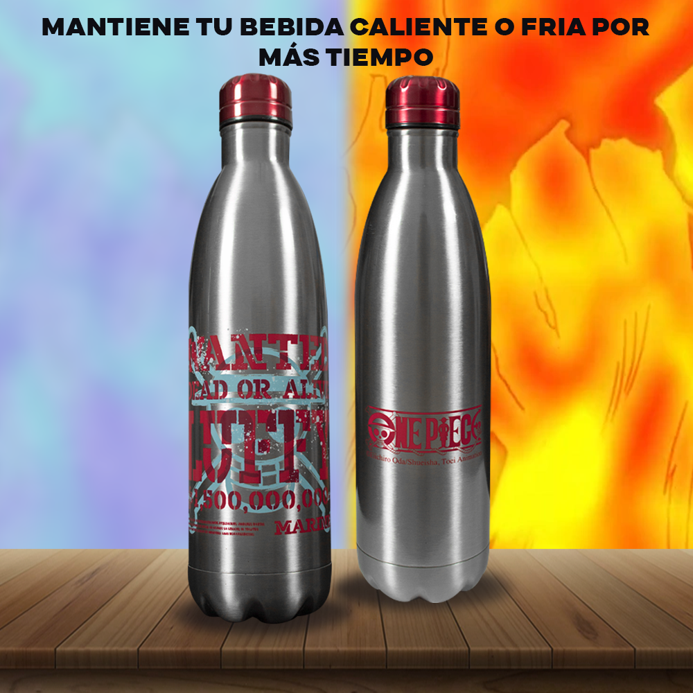 Botella Metálica One Piece - Monkey D Luffy