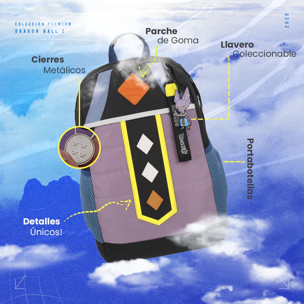 Mochila Dragon Ball Super - Beerus Dios De La Destrucción