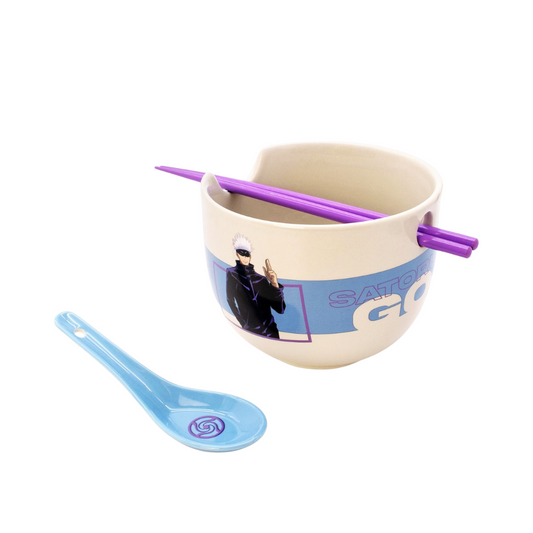 Bowl de Ramen con Cuchara y Palillos Jujutsu Kaisen - Satoru Gojo