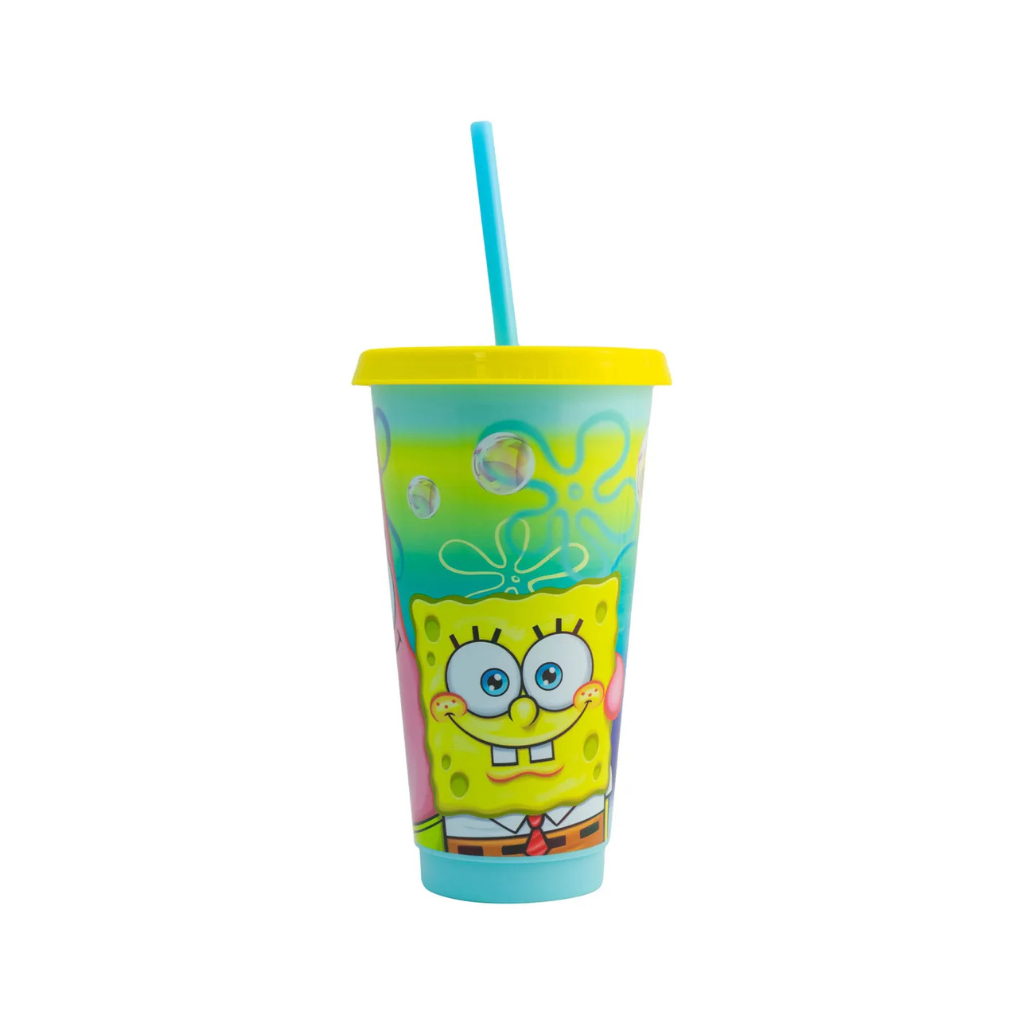Vaso con Popote Bob Esponja