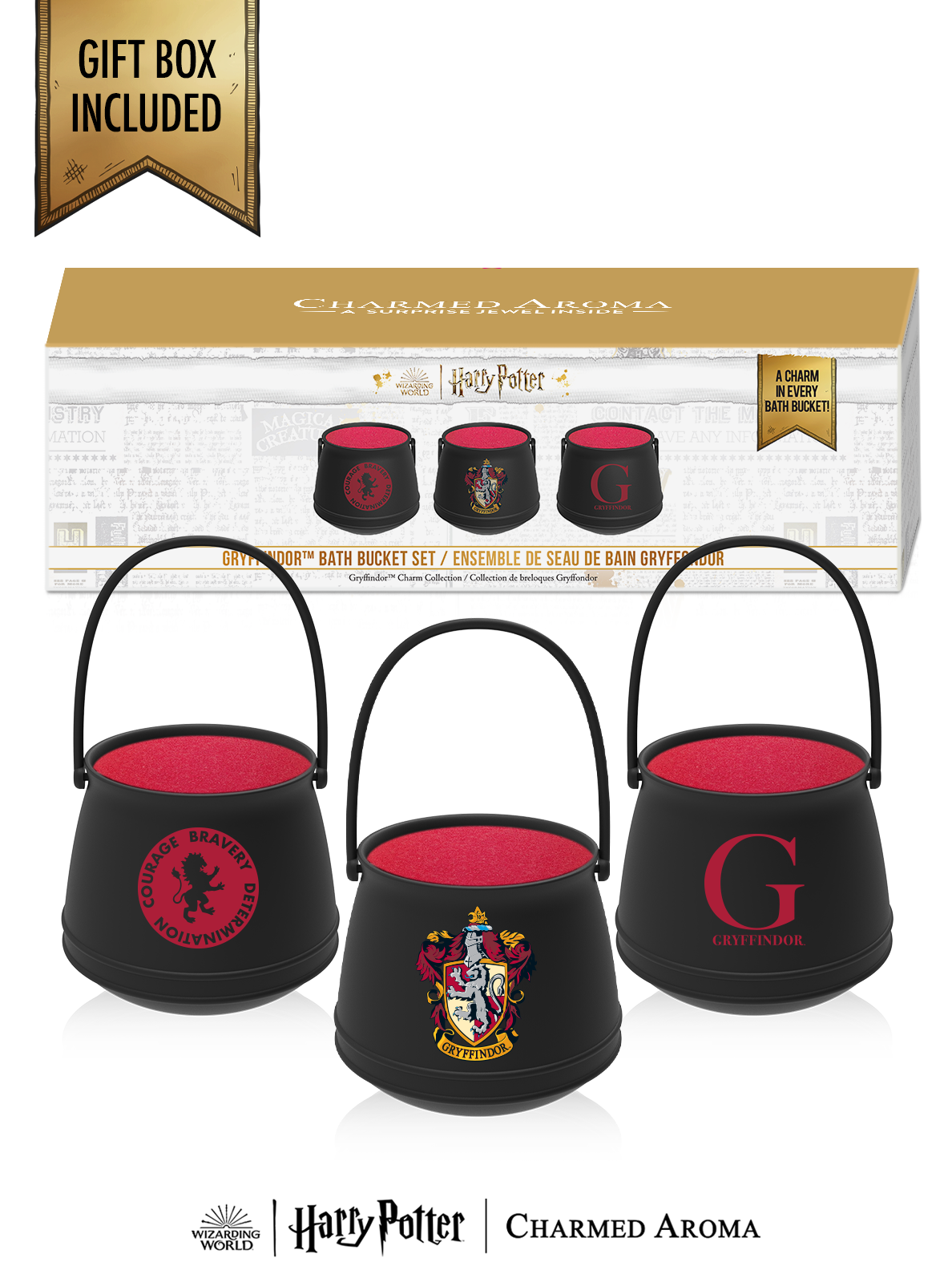 Bombas de Sal Harry Potter incluye Pulsera de Gryffindor