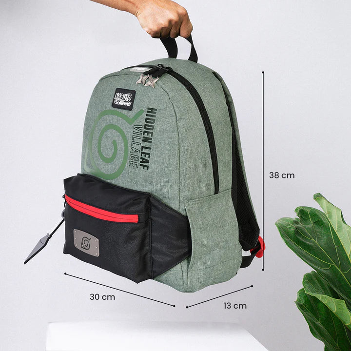 Mini Mochila Aldea de la hoja con Cangurera Desmontable - Limited Edición