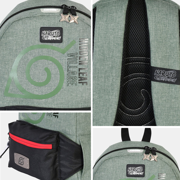 Mini Mochila Aldea de la hoja con Cangurera Desmontable - Limited Edición