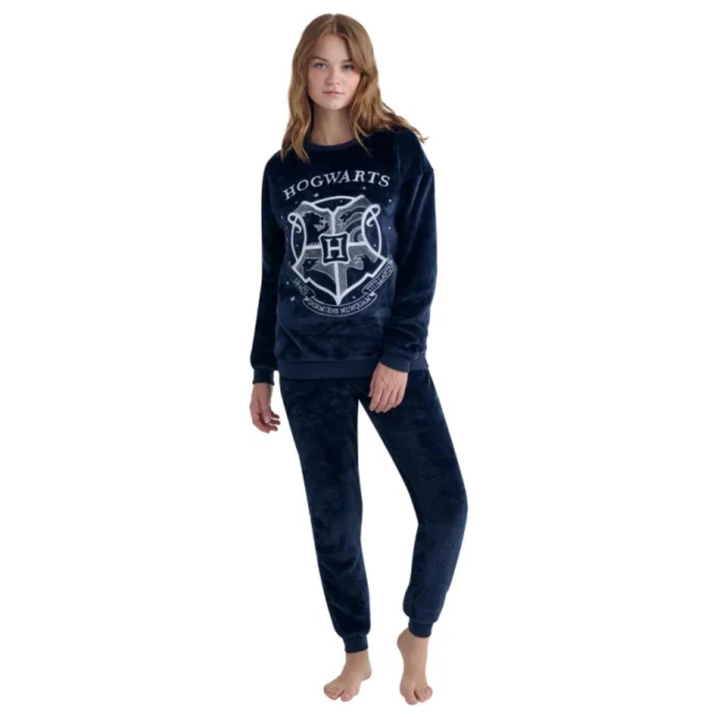 Pijama Hogwarts de Terciopelo – Harry Potter