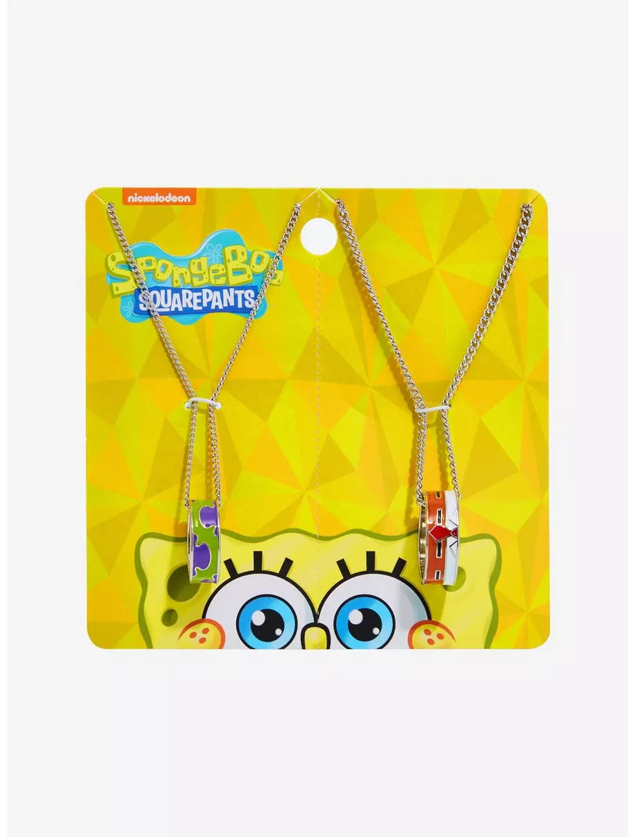 Set de collar de Mejor Amigo de Patricio y Bob Esponja