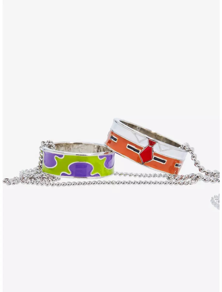 Set de collar de Mejor Amigo de Patricio y Bob Esponja