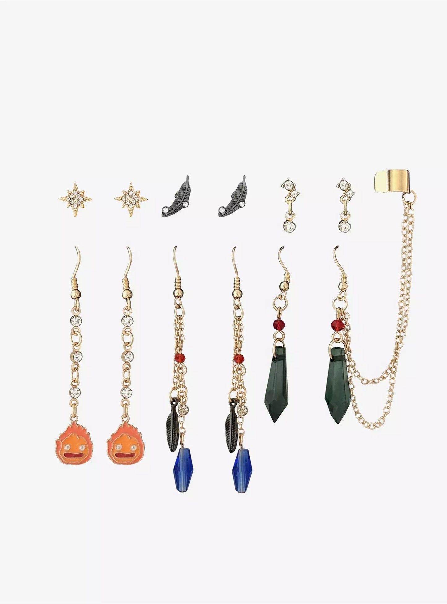 Set de Aretes de Studio Ghibli® Howl's Moving Castle Gems
