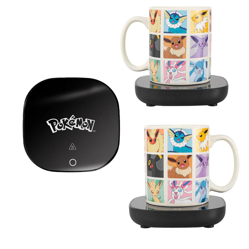 Taza Pokémon Eevee Evoluciones con Base Calentadora