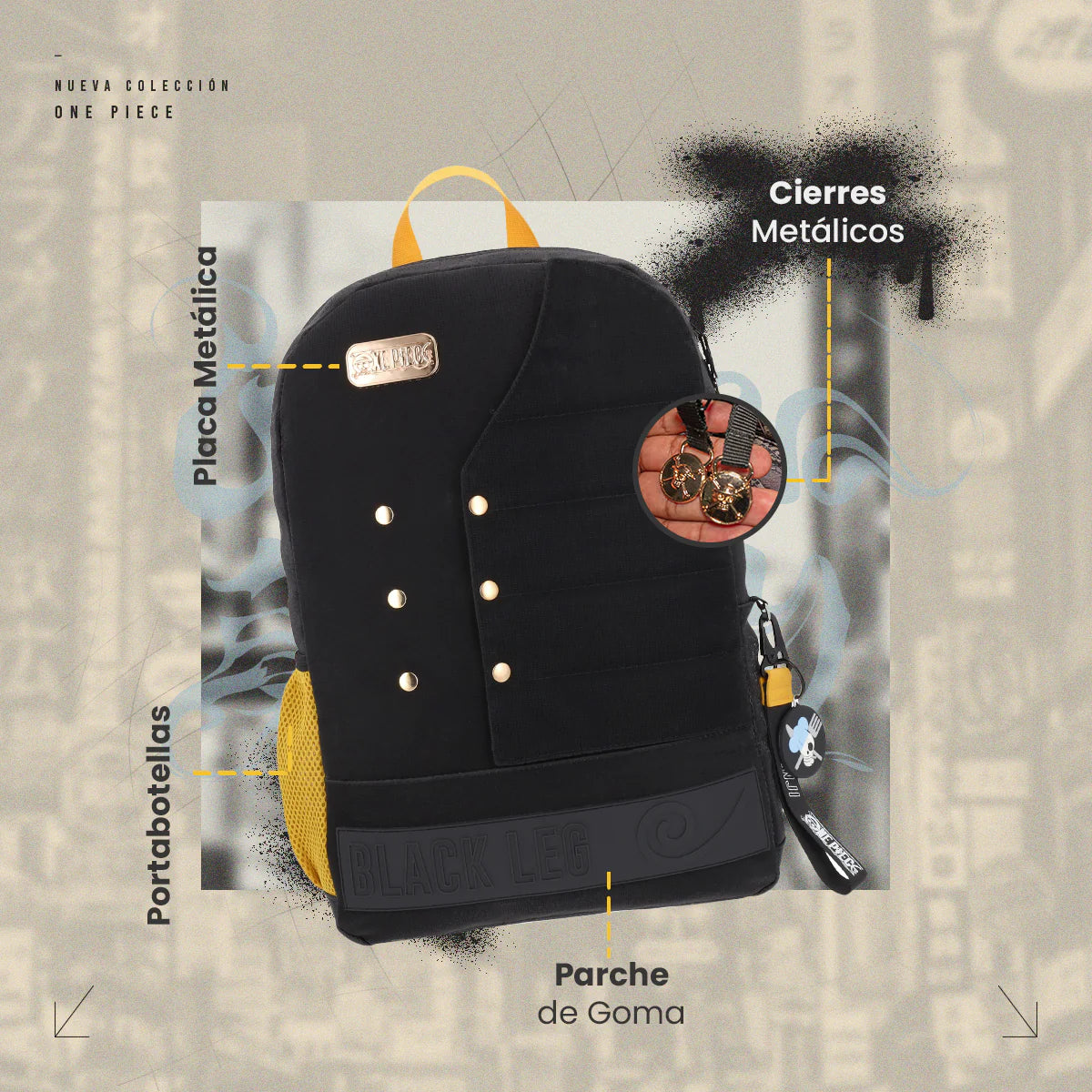 Mochila One Piece - Sanji Black Leg