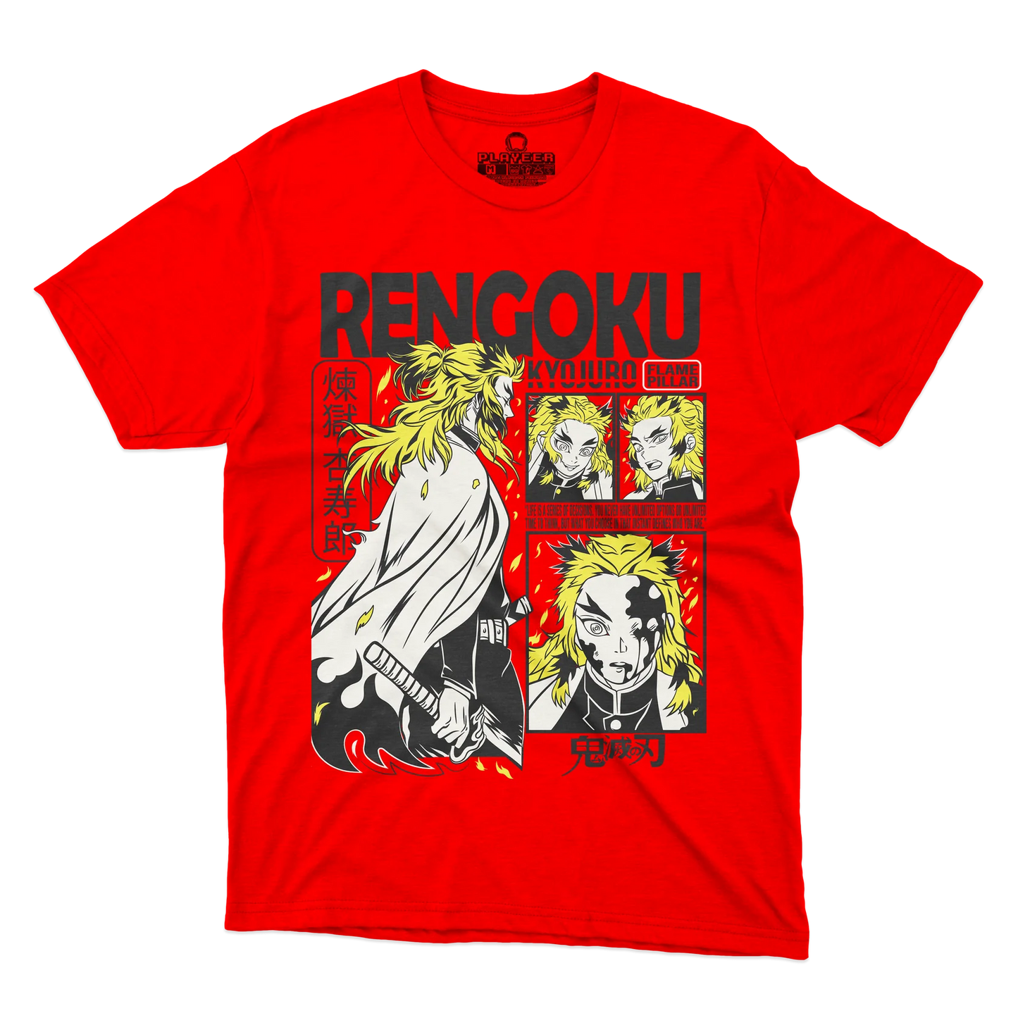 Playera Demon Slayer Rengoku FLAME HASHIRA