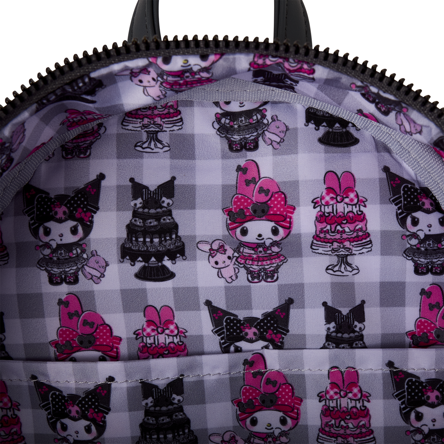 Mini Mochila Loungefly Pastel de Sanrio My Melody y Kuromi