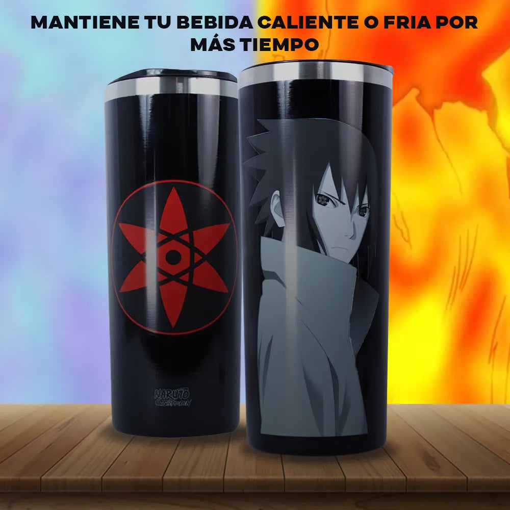 Termo Metálico Sasuke Uchiha 591 Ml