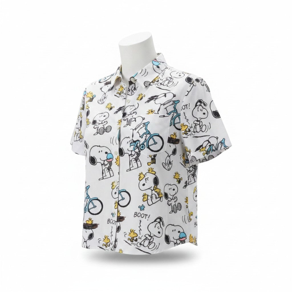 Camisa de Manga Corta con Botones Snoopy - Peanuts