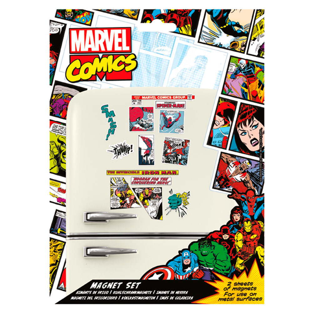 Set de imanes Marvel Retro