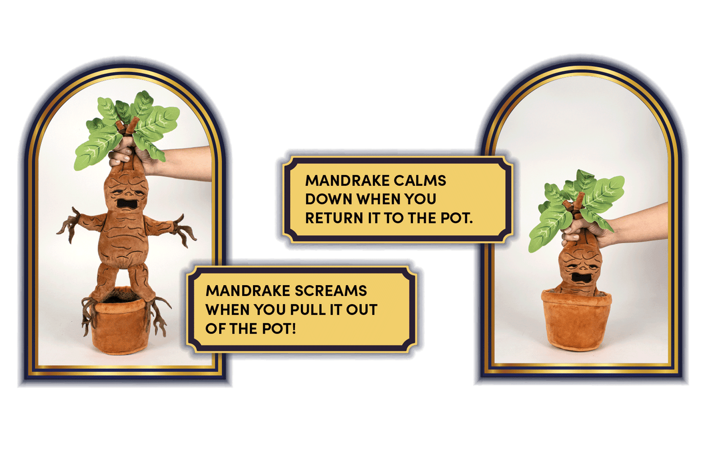 Peluche Mandragora Harry Potter con Sonido