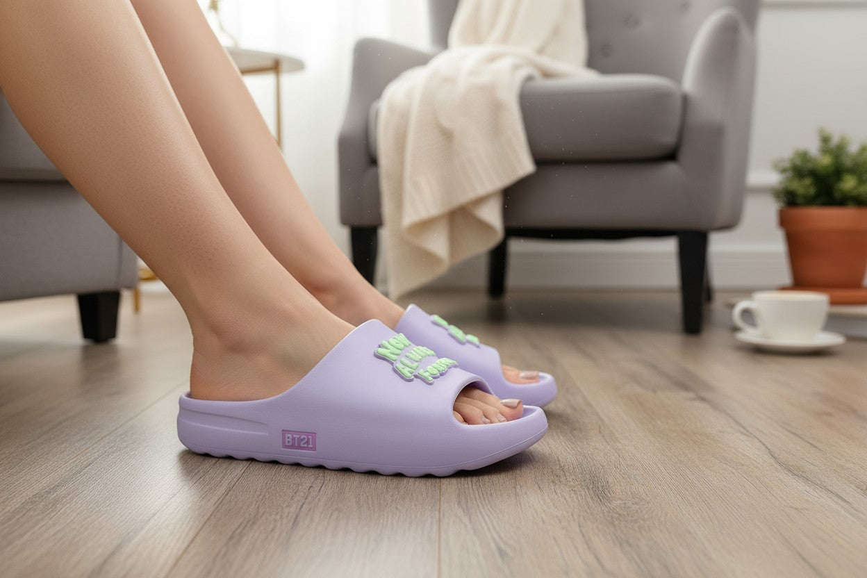 Sandalias Moradas BT21 – Now Always Forever