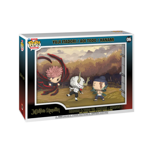 Funko Pop Moment Deluxe Jujutsu Kaisen 06 Itadori y Todo vs Hanami