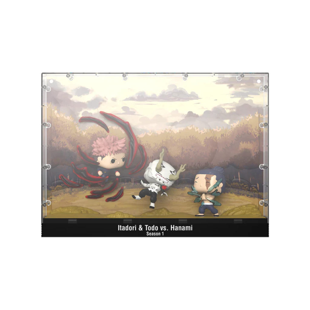 Funko Pop Moment Deluxe Jujutsu Kaisen 06 Itadori y Todo vs Hanami
