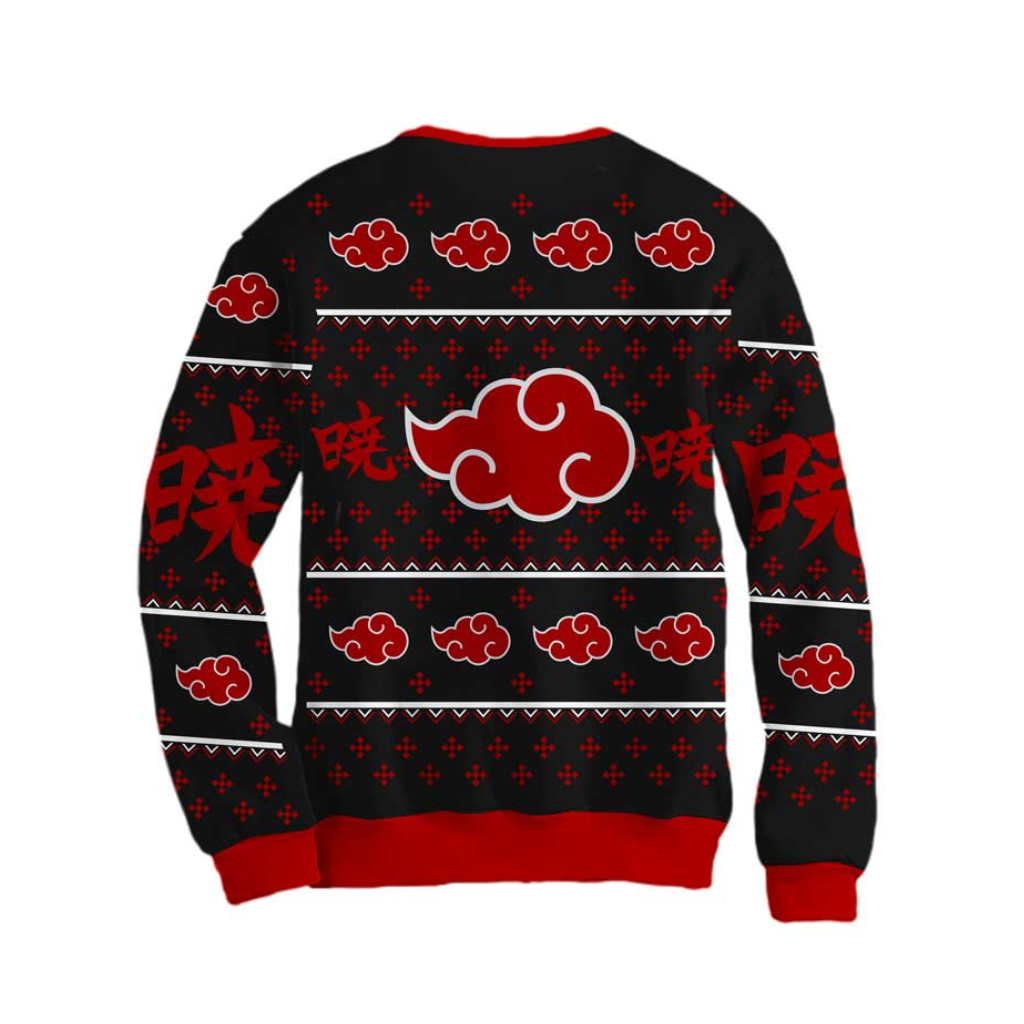 Sudadera Navideña Akatsuki Negra