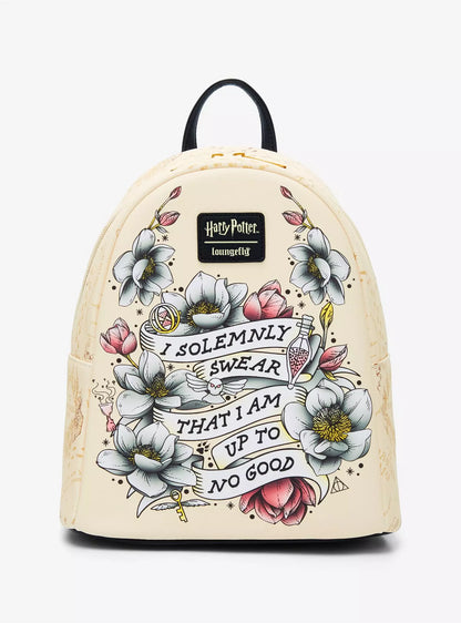 Mini mochila floral Loungefly Harry Potter Marauder's Map
