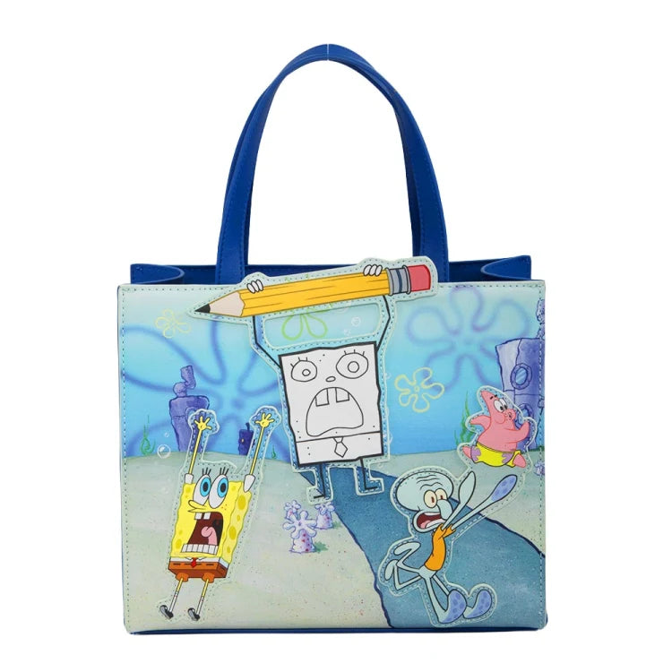 Bolso Satchel Bob Esponja Y Trazo Malvado