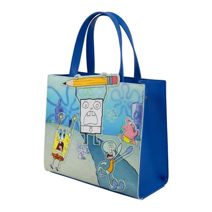 Bolso Satchel Bob Esponja Y Trazo Malvado