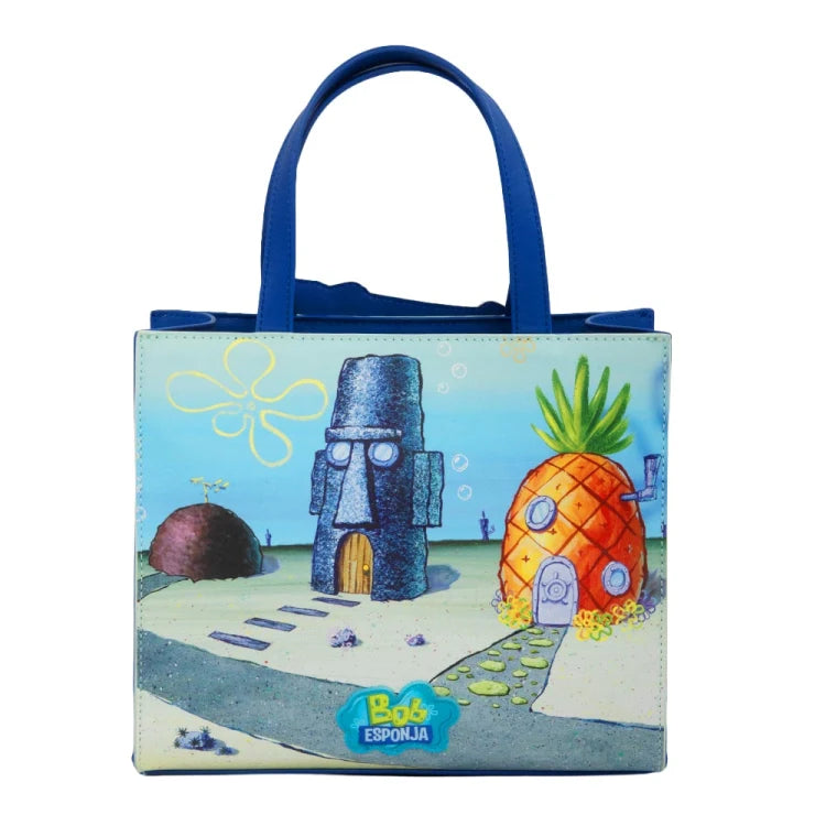 Bolso Satchel Bob Esponja Y Trazo Malvado