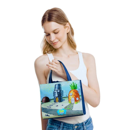 Bolso Satchel Bob Esponja Y Trazo Malvado