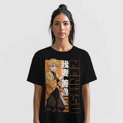 Playera Para Mujer Zenitsu Agatsuma - Demon Slayer