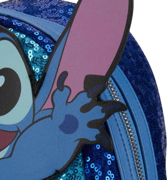 Mini Mochila Disney Stitch de Lentejuela