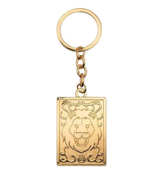 Llavero Metálico Armadura Oro Leo - Caballeros del Zodiaco