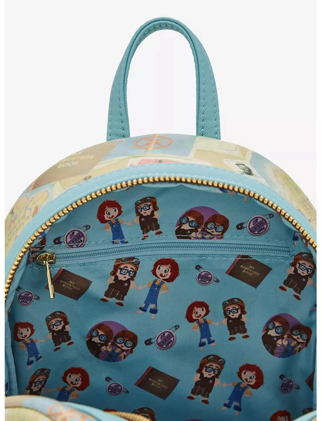 Mini Mochila Disney Pixar Up Young Carl & Ellie Adventure de Loungefly