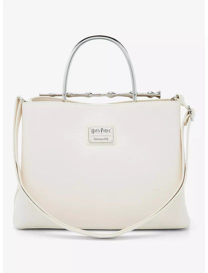 Bolso Loungefly Harry Potter con Varita de Saúco en Crema