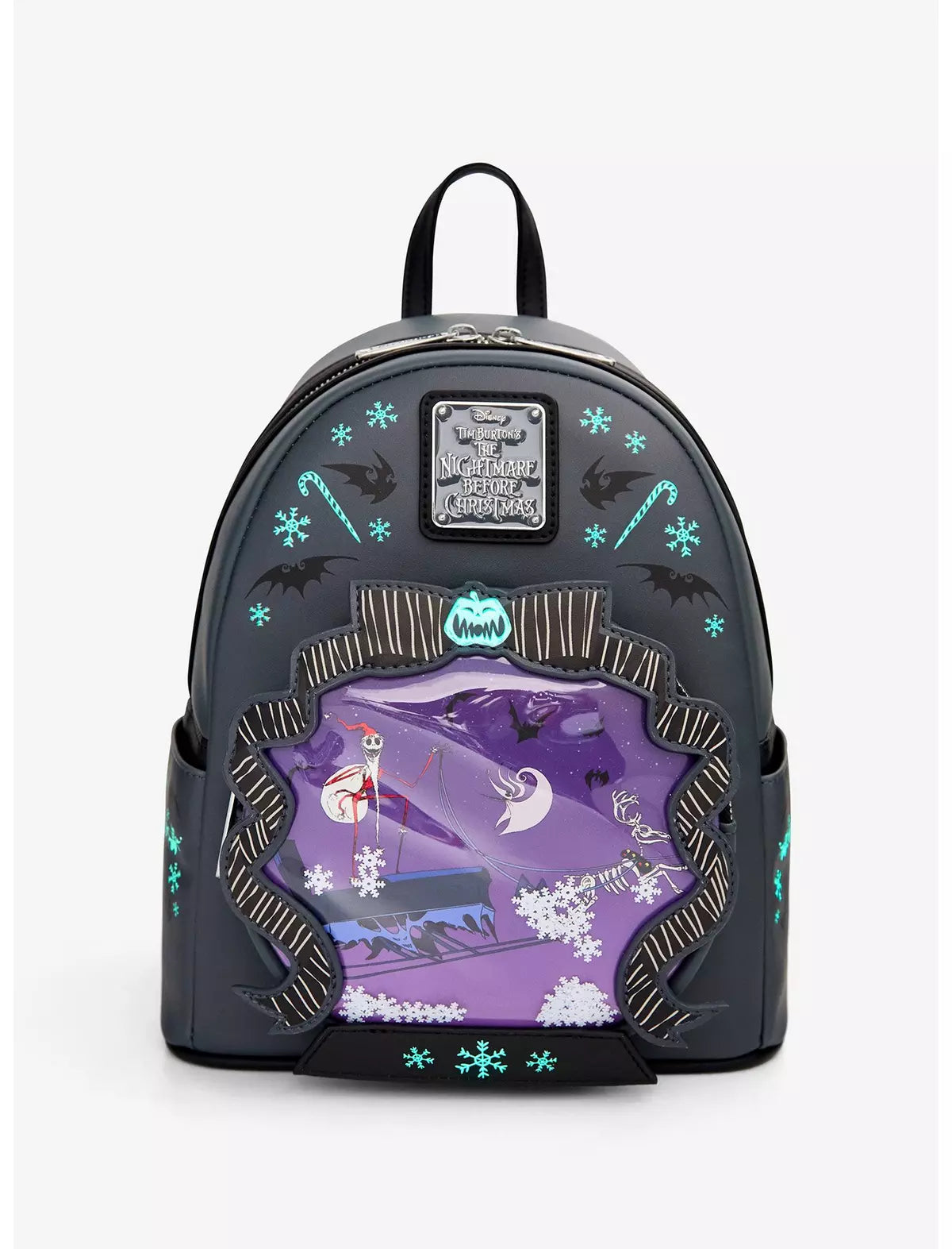 Mini Mochila Loungefly El Extraño Mundo de Jack - Brilla en la Oscuridad