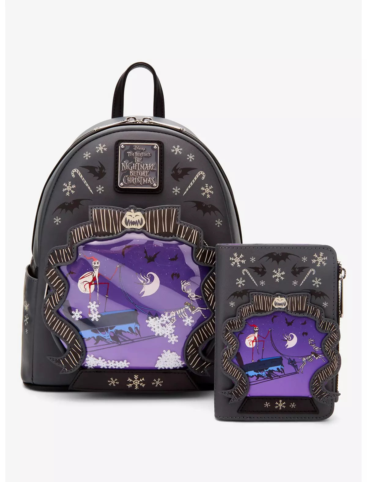 Mini Mochila Loungefly El Extraño Mundo de Jack - Brilla en la Oscuridad