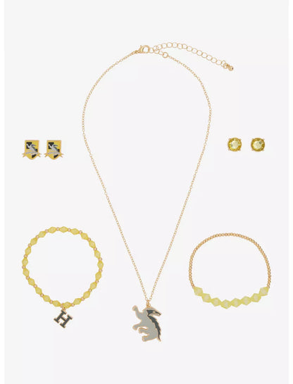 Set de Joyeria de Hufflepuff Harry Potter
