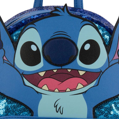 Mini Mochila Disney Stitch de Lentejuela