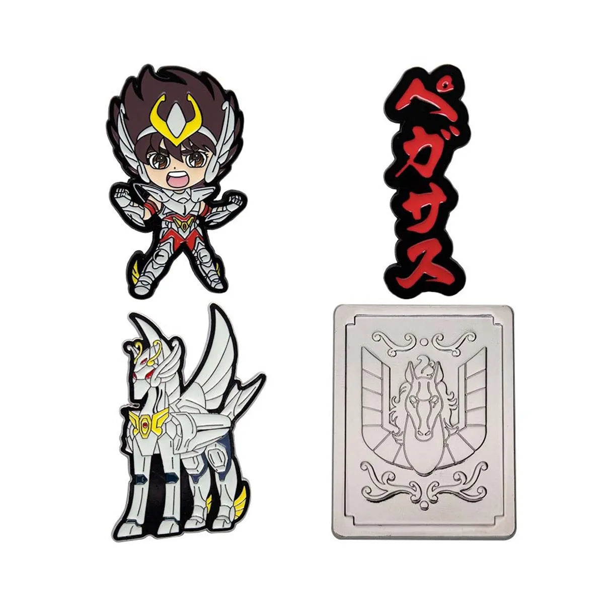 Set de 4 Pines Caballeros del Zodiaco Pegaso