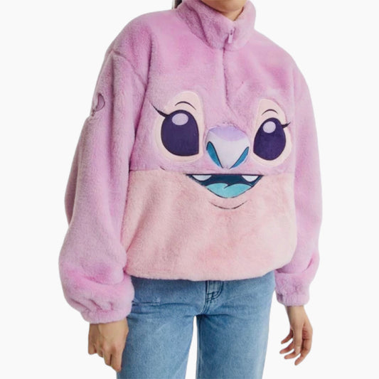 Sudadera Fluffy de Angela y Stitch '