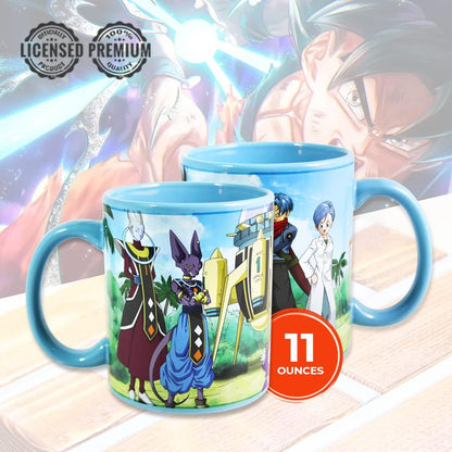 Taza Dragon Ball Super Vegeta, Goku y Future Trunks