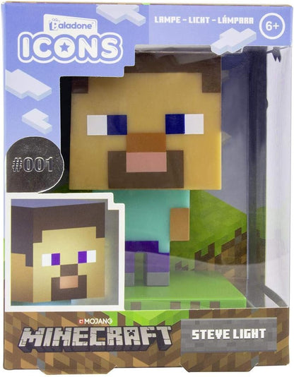 Lámpara Minecraft Steve Icon Light