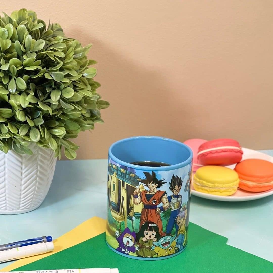 Taza Dragon Ball Super Vegeta, Goku y Future Trunks